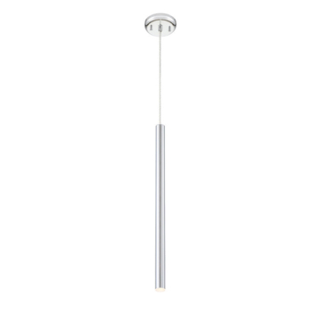 Z-Lite Forest 24" 1-Light LED Pendant - 3000K - 120V - Chrome