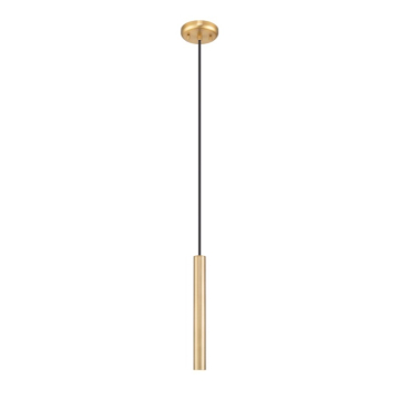 Z-Lite Forest 12" LED 1-Light Pendant - 5W - 3000K - 287 Lumens - 120V - Modern Gold