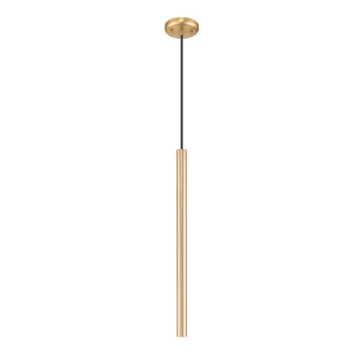 Z-Lite Forest 12" LED 1-Light Pendant - 5W - 3000K - 287 Lumens - 120V - Modern Gold
