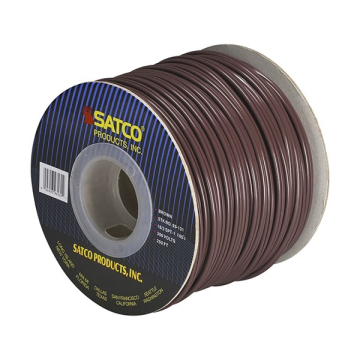 SATCO|NUVO Lamp And Lighting Bulk Wire - 18/2 SPT-1 105C - 250FT Reel - Brown