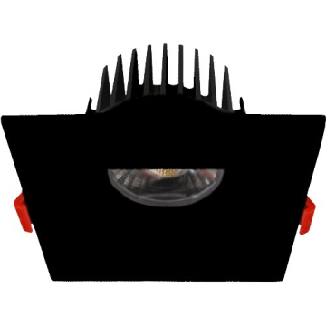 Lotus 4" Square Recessed High Output LED Downlight - 15W - 3000K - 960 Lumens - 120V - Black