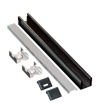 American Lighting 78" Universal Surface & Recessed Mounting Channel Bundle - Black