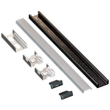 American Lighting 78" Universal Mini Mounting Channel Bundle - Black