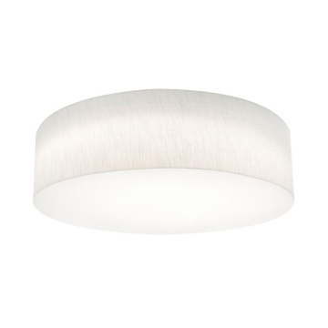 AFX Anton 24" LED Flush Mount - CCT Selectable - 120-277V - Linen White