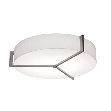 AFX Apex 21" LED Flush Mount - 42W - CCT Selectable - 120-277V - Weathered Grey / Linen White