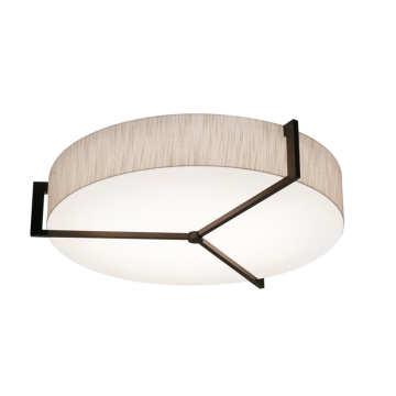 AFX Apex 21" Flush Mount - 120V - Espresso / Jute