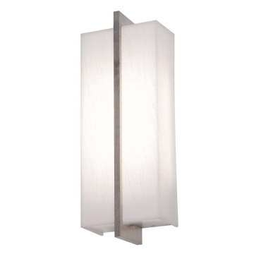 AFX Apex 14" LED Wall Sconce - CCT Selectable - 120-277V - Espresso / Linen White