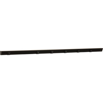 Task Lighting 48" Slim Angled Power Strip - Right Wire Entry - 5 Black Receptacles - Left Side USB-A/C - 120V - Black
