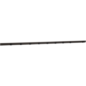 Task Lighting 72" Slim Angled Power Strip - Left Wire Entry - 8 Black Receptacles - Right Side USB-A/C - 120V - Bronze