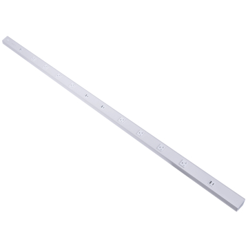American Lighting Atom 72" Power Strip - 8 Receptacles - 4 USB-A/C - 120V - White