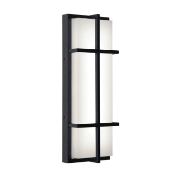 AFX August 20" LED Outdoor Wall Sconce - Photocell - 32W - CCT Selectable - 120-277V - Black