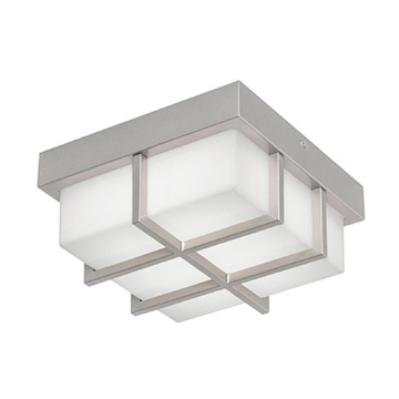 AFX August 8" LED Outdoor Flush Mount - CCT Selectable - 120-277V - Painted Nickel