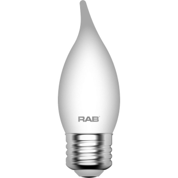 RAB 3.3W LED BA11 Filament Lamp - Dimmable - 2700K - 300 Lumens - 120V