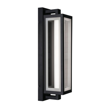 AFX Blake 24" Outdoor LED Wall Sconce - Battery Backup - 26W - CCT Selectable - 120-277V - Black