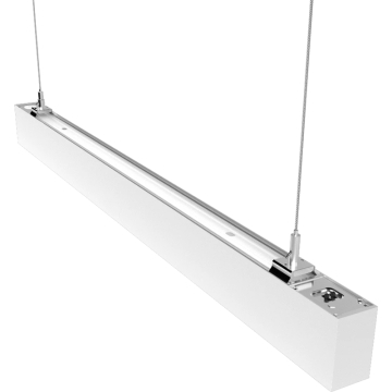 RAB BOA 36" LED Linear Fixture - 4,523 Lumens - 30W - Up & Down Light - Pendant - CCT Selectable - Flat Lens - White