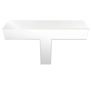 RAB BOA T Connector for Pendant Down Light - White