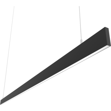 RAB BOA Edge 96" LED Linear Fixture - 10,962 Max Lumens - 24 | 40 | 48 | 56 | 80W - CCT Selectable - Down Light Only - Pendant  - Black