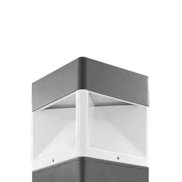 Westgate BOL G8 100 LED 4-Zone Quadrant Bollard Head - 2,000 Max Lumens - 10 | 18 | 25W - CCT Selectable - 120-277V - Black / White
