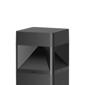 Westgate BOL G8 100 LED 4-Zone Quadrant Bollard Head - 2,000 Max Lumens - 10 | 18 | 25W - CCT Selectable - 120-277V - Black / Chrome