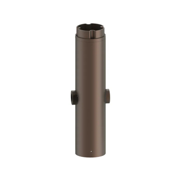 Westgate Bollard Pole System Double Lamp Holder Section 12" With 1/2" Hubs