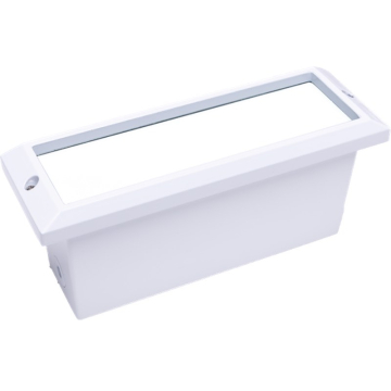 NSL 5W LED Brick Star Step Light - Prism Cover - 3000K - 468 Lumens - 120V - White