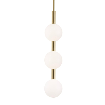 AFX Baroque 32" LED Pendant - CCT Selectable - 120-277V - Light Antique Brass