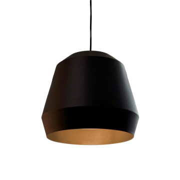 AFX Bronx 14" Medium Base Pendant - 60W - 120V - Black/Gold