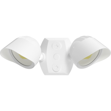RAB BULLET Dual Head LED Flood Light - 2,645 Max Lumens - 12 | 18 | 24W - 120V - White