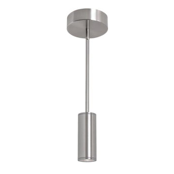 AFX Beverly 6" LED Outdoor Cylinder Pendant - CCT Selectable - 120-277V - Satin Nickel