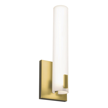 AFX Bowen 14" LED Wall Sconce - 1,200 Lumens - 16W - CCT Selectable - 120-277V - Light Antique Brass