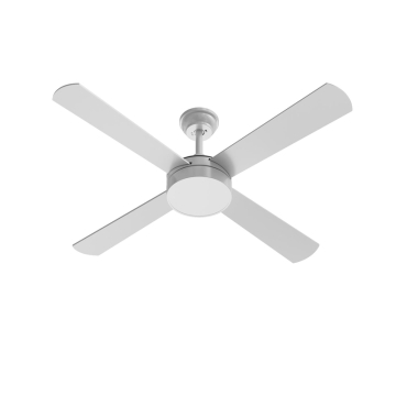AFX Bryant 52" 4-Blade Fan with Wall Switch - 1,400 Lumens - 20W - CCT Selectable - 120V - White / Light Oak