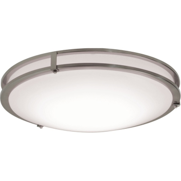 AFX Carlisle 18" LED Flush Mount - 3000K - 120-277V - Satin Nickel