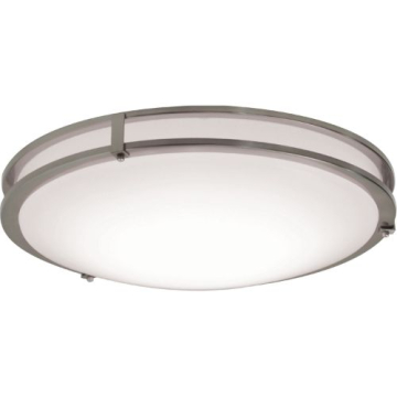 AFX Carlisle 12" LED Flush Mount - CCT Selectable - 120V - Satin Nickel