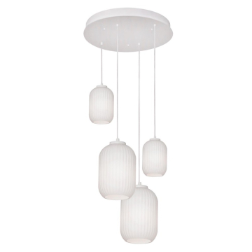 AFX Callie 4-Light Round Pendant - 120V - White