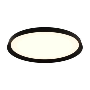 DALS Aurora 21" Dual-Light LED Flush Mount - 2,880 Lumens - 50W - CCT Selectable - 120V - Black