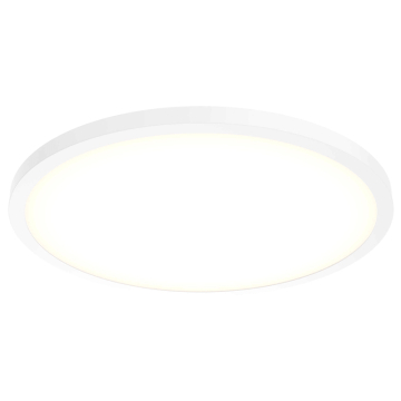 DALS Delta Round LED Flush Mount - 24" - 40W - CCT Selectable - 120V - White
