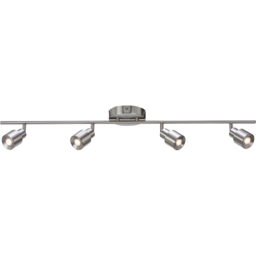 AFX Chappelle 4-Light LED Fixed Rail Track Light - 3000K - 120V - Satin Nickel