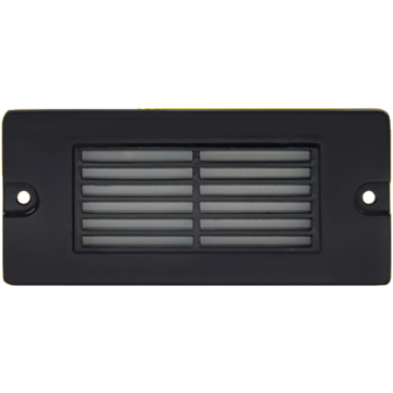 Corona Lighting LED Step Light - 2.5W - 3000K - 250 Lumens - 12V - Louvered - Black
