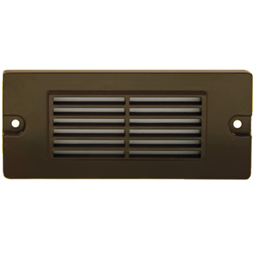 Corona Lighting LED Step Light - 2.5W - 3000K - 250 Lumens - 12V - Louvered - Bronze