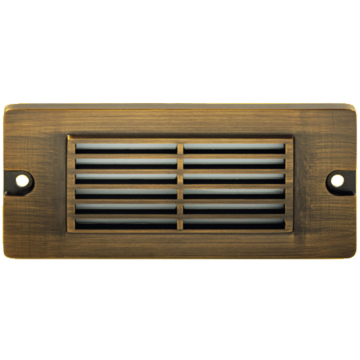 Corona Lighting LED Step Light - 2.5W - 3000K - 250 Lumens - 12V - Louvered - Antique Bronze