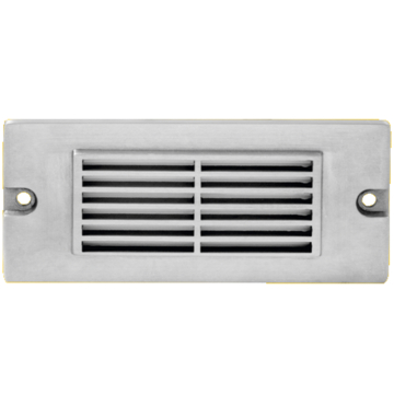 Corona Lighting LED Step Light - 2.5W - 3000K - 250 Lumens - 12V - Louvered - Silver Plated