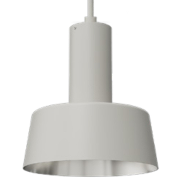 Westgate CMC4 14" Flat Shade - White / Silver