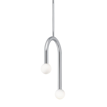 AFX Colette 12" LED Pendant - 640 Lumens - 11W - CCT Selectable - 120-277V - Polished Chrome