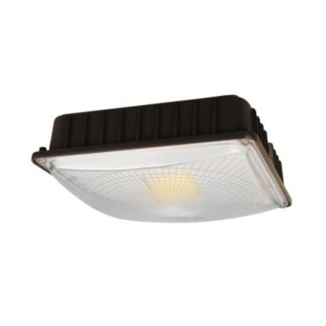 MaxLite Value Canopy/Parking Light - 4,341 Lumens - 4000K - Parking Distribution - 120-277V - Bronze