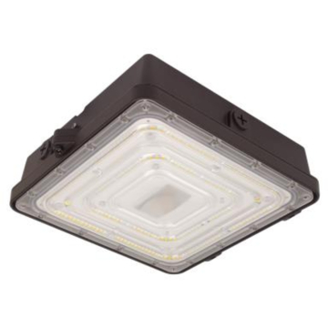 MaxLite Enhanced Canopy/Parking Light - 2,400 Lumens - CCT Selectable - Controls Ready - 120-277V - Bronze