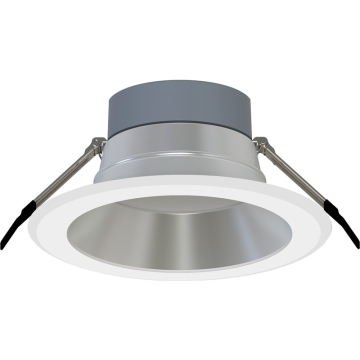 RAB CR 8" LED Commercial Downlight - 3,886 Max Lumens - 16 | 24 | 30W - CCT Selectable - Haze Reflector/White Trim - 120-277V