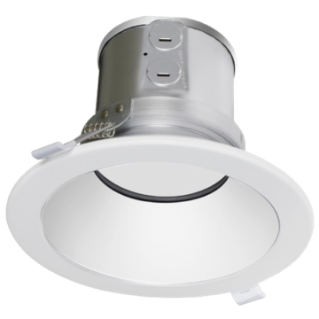 Westgate CRLC6 6" LED Commercial Clip-On/Snap-In Round Recessed Downlight - 27 | 34 | 40W - CCT Selectable - 120-277V - White
