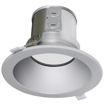 Westgate CRLC6 6" LED Commercial Clip-On/Snap-In Round Recessed Downlight - 27 | 34 | 40W - CCT Selectable - 120-277V - Haze