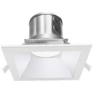 Westgate CRLC6 6" LED Commercial Clip-On/Snap-In Square Recessed Downlight - 27 | 34 | 40W - CCT Selectable - 120-277V - White