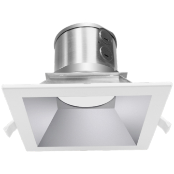 Westgate CRLC6 6" LED Commercial Clip-On/Snap-In Square Recessed Downlight - 27 | 34 | 40W - CCT Selectable - 120-277V - Haze